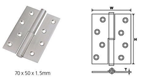 Stainless Steel Ball Bearing Lift-Off Hinges