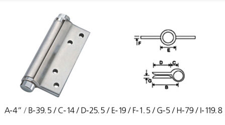 Stainless Steel Spring Hinges - SS Spring Hinges